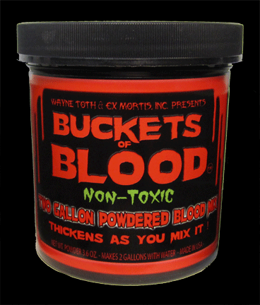 Buckets of Blood Powdered Blood Mix<br>Makes 2 gallons !