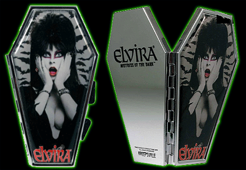 Halloweentown Store: Elvira Coffin Bats Coffin Compact