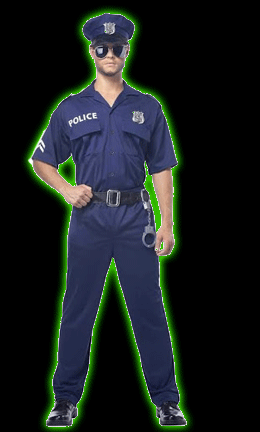 Police Plus Size Mens Costume