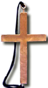 Gold Cross monk necklace