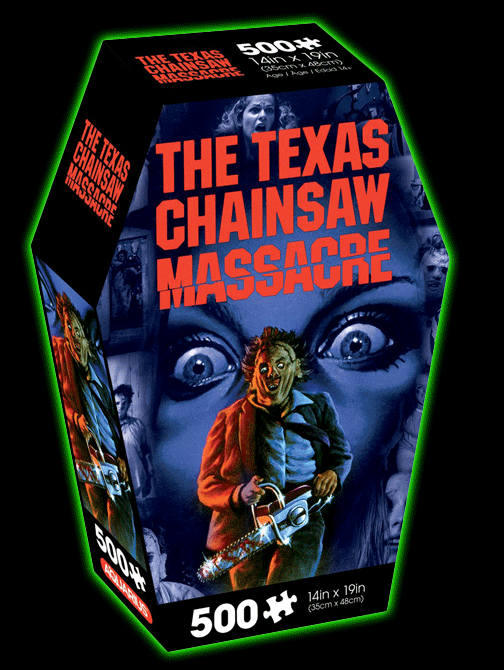 Texas Chainsaw Massacre Coffin Box 500 Piece Jigsaw Puzzle