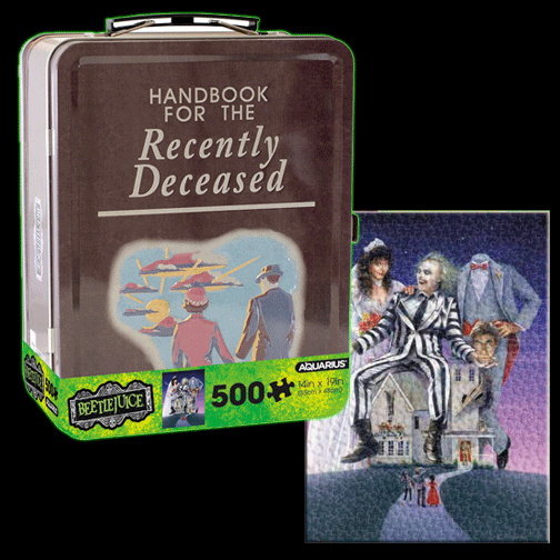 Beetlejuice 500 Piece Jigsaw Puzzle and Fun Box Set