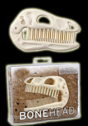 Bone Head Hair Comb & Brush