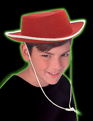 Kids Red Cowboy Hat