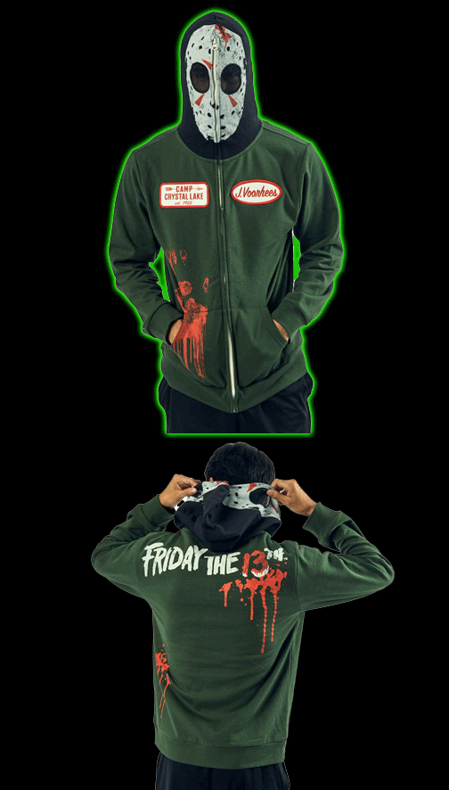 FRIDAY THE 13TH shops VHS +CULTUREFLY EXCLUSIVE COSPLAY HOODIE *NWT*