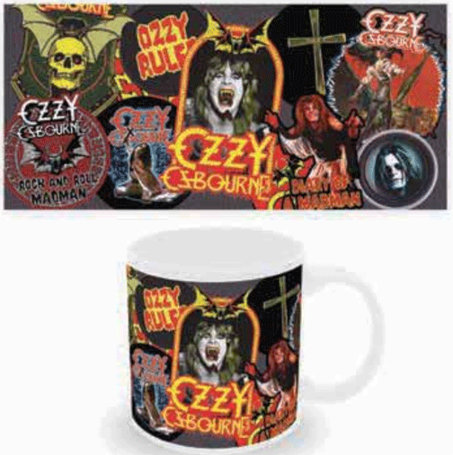 Ozzy Osbourne Collage Ceramic Mug