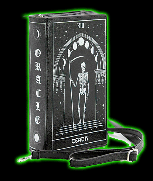 Tarot Card Book Clutch Bag In Vinyl