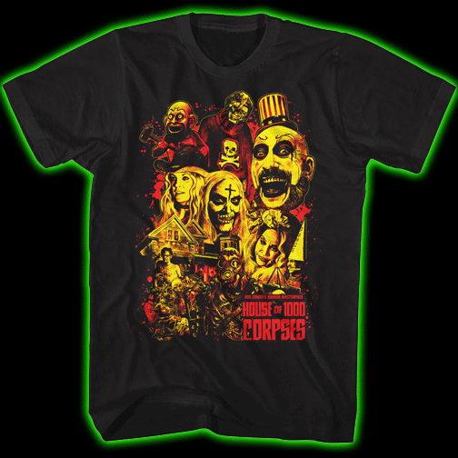 HOUSE OF 1000 CORPSES COLLAGE ART T-SHIRT