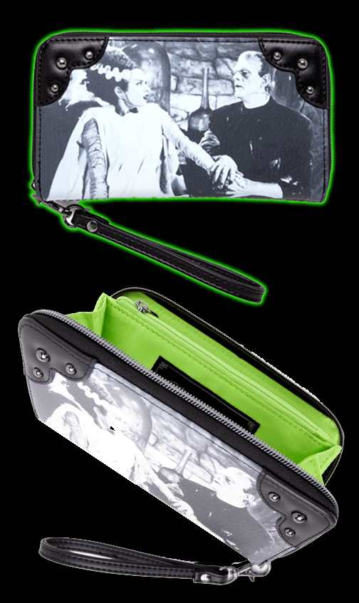 Bride Of Frankenstein Zip Around Wallet